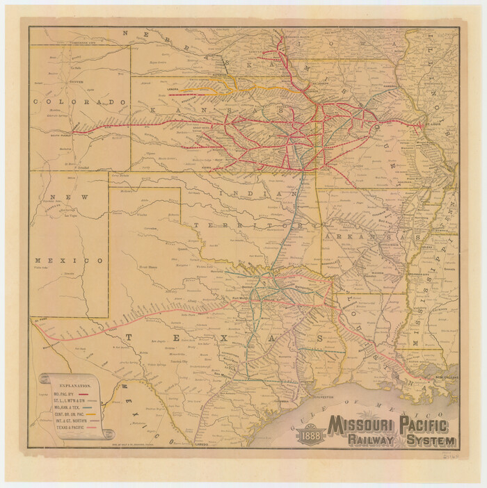 89223, Missouri Pacific Railway System, General Map Collection