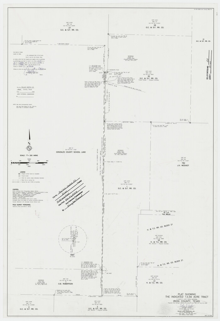 89227, Irion County Rolled Sketch 25, General Map Collection