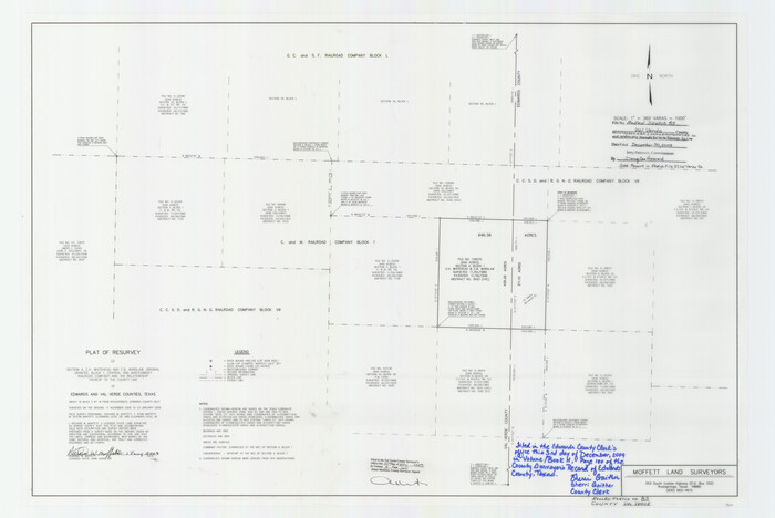 89234, Val Verde County Rolled Sketch 85, General Map Collection