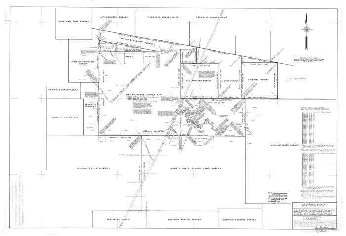 8927, Bowie County Rolled Sketch 1, General Map Collection