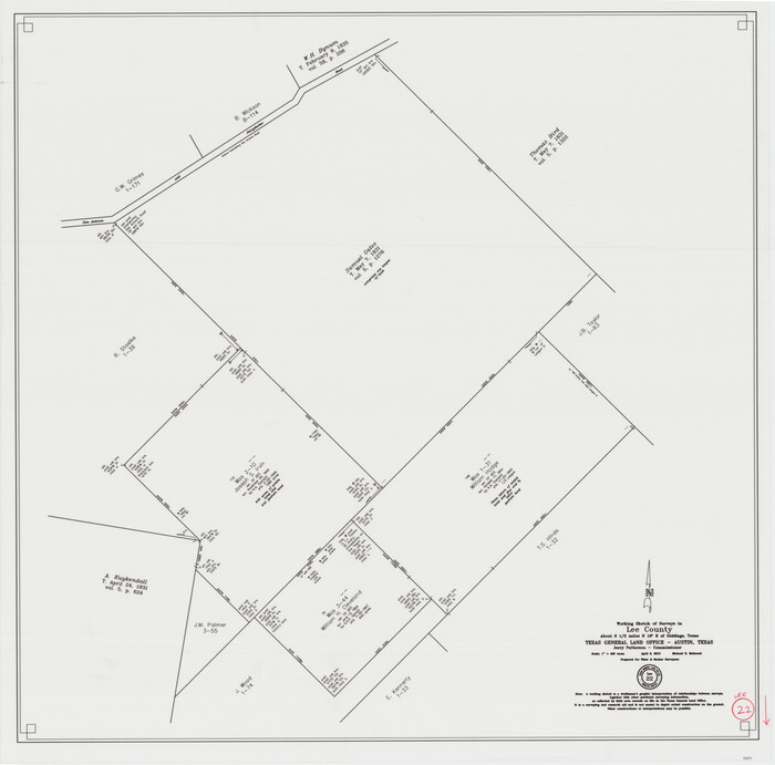 89271, Lee County Working Sketch 22, General Map Collection