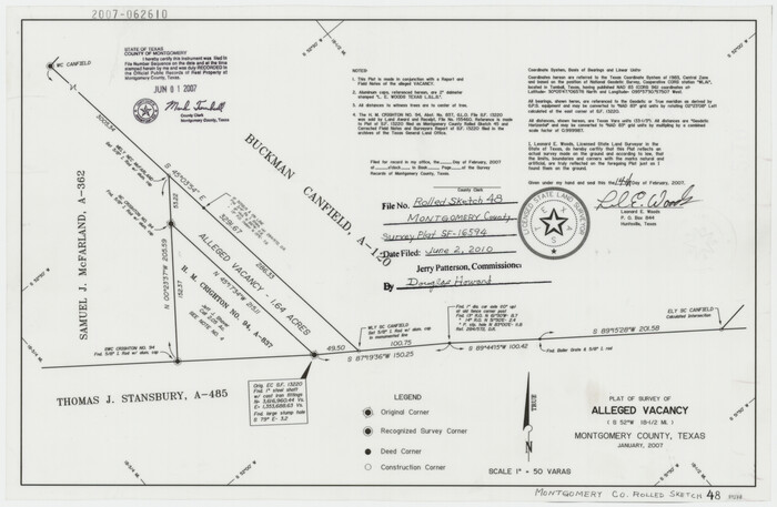 89278, Montgomery County Rolled Sketch 48, General Map Collection
