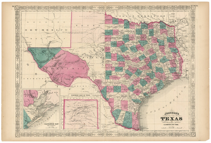 89279, Johnson's Texas, General Map Collection
