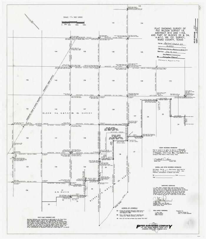 89287, Ward County Rolled Sketch 29, General Map Collection