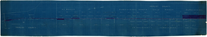 89422, [Railroad Map of Falfurias to Hidalgo, Hidalgo County], Barnes Railroad Collection