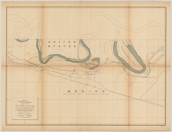 89531, Topographical Map of the Rio Grande, Sheet No. 7, General Map Collection