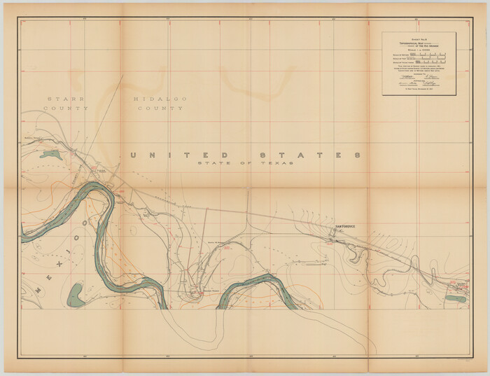 89532, Topographical Map of the Rio Grande, Sheet No. 8, General Map Collection