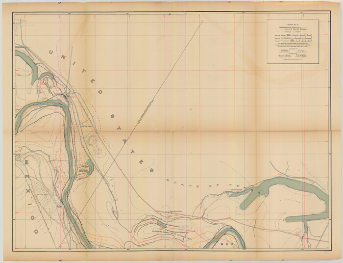 89536, Topographical Map of the Rio Grande, Sheet No. 12, General Map Collection