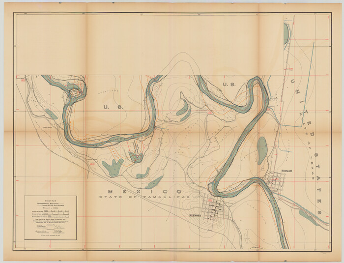 89537, Topographical Map of the Rio Grande, Sheet No. 13, General Map Collection