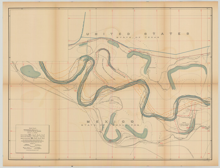 89538, Topographical Map of the Rio Grande, Sheet No. 14, General Map Collection