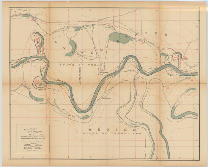 89539, Topographical Map of the Rio Grande, Sheet No. 15, General Map Collection