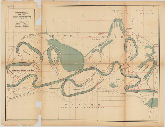89542, Topographical Map of the Rio Grande, Sheet No. 18, General Map Collection