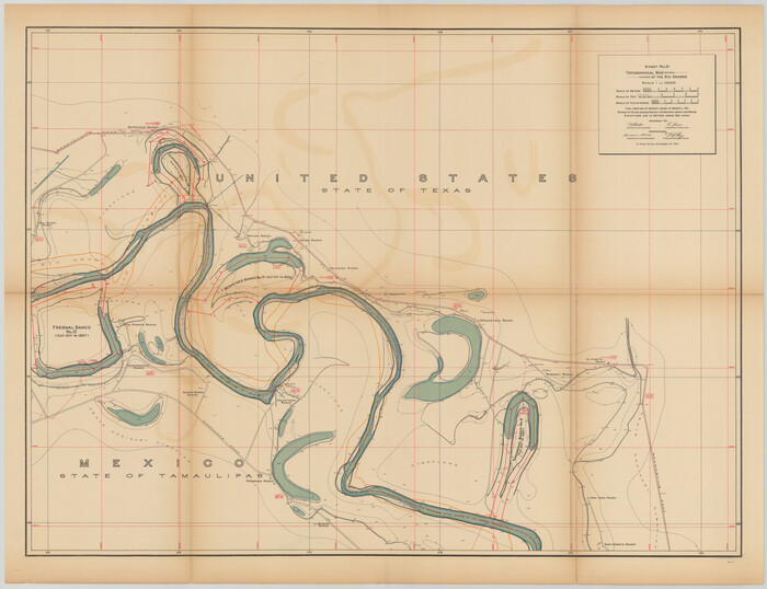 89545, Topographical Map of the Rio Grande, Sheet No. 21, General Map Collection