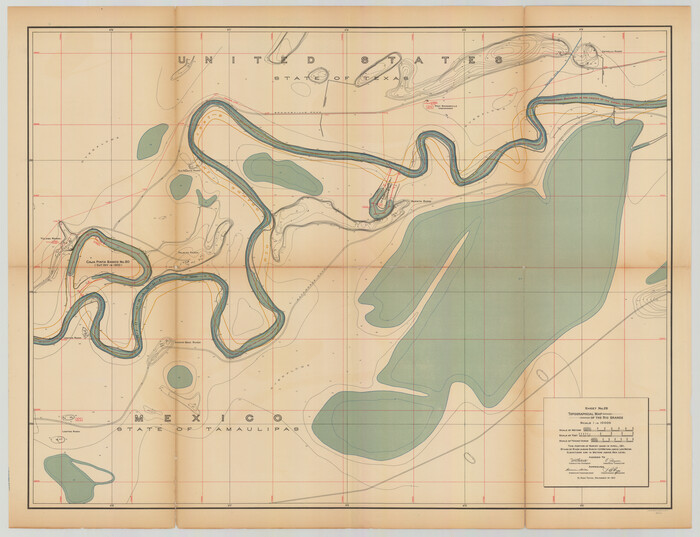 89552, Topographical Map of the Rio Grande, Sheet No. 28, General Map Collection