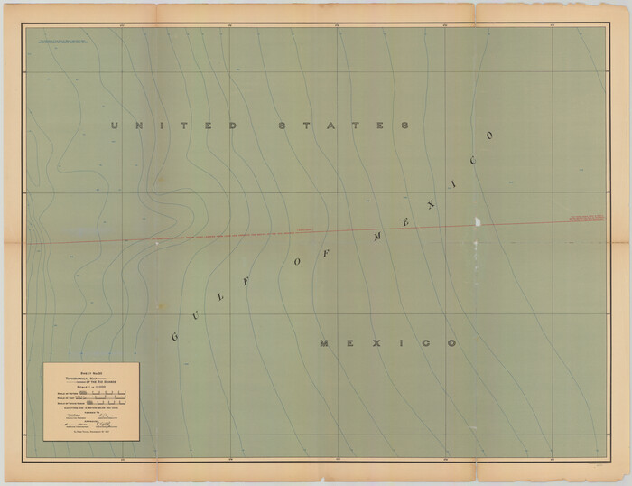 89554, Topographical Map of the Rio Grande, Sheet No. 30, General Map Collection