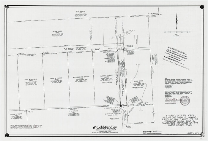89585, Harris County Rolled Sketch 102, General Map Collection