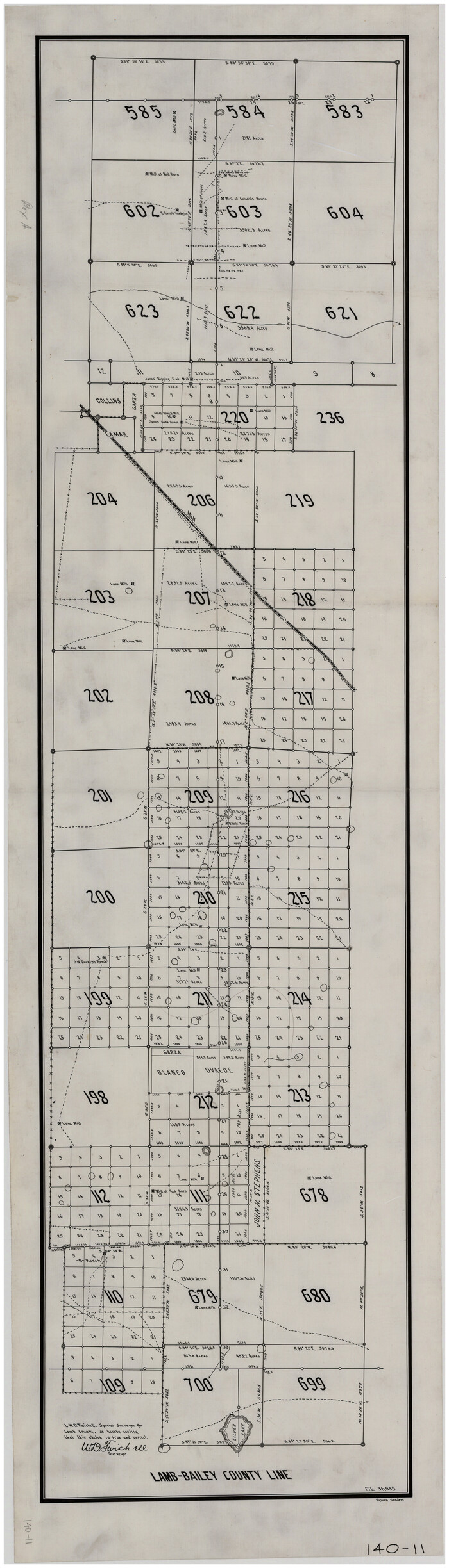 89636, Lamb-Bailey County Line, Twichell Survey Records