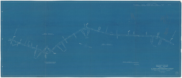 89653, Right-of-way & Track Map Dawson Railway Operated by the El Paso & Southwestern Company Station 1233+41 to Station 1444+61.7, Twichell Survey Records