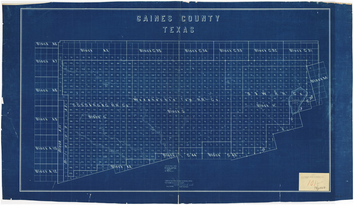 89667, G & H Blocks, Gaines County, Texas Resurvey, Twichell Survey Records
