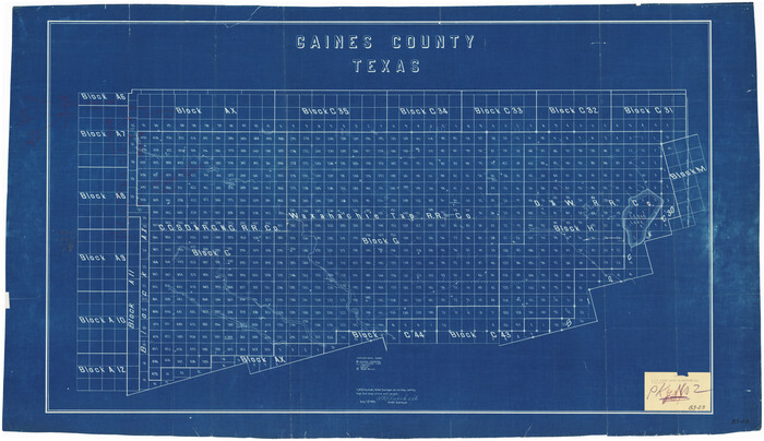 89668, G & H Blocks, Gaines County, Texas Resurvey, Twichell Survey Records