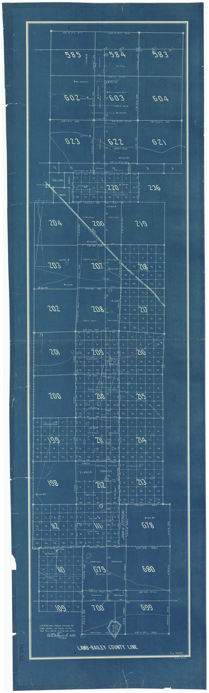 89671, Lamb-Bailey County Line, Twichell Survey Records