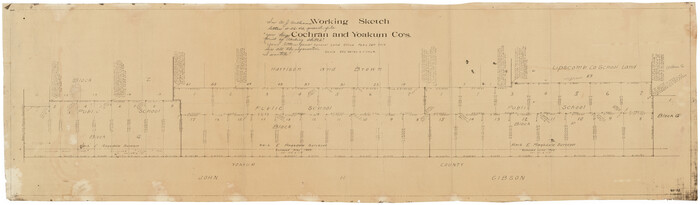 89676, Working Sketch Cochran and Yoakum Co's., Twichell Survey Records