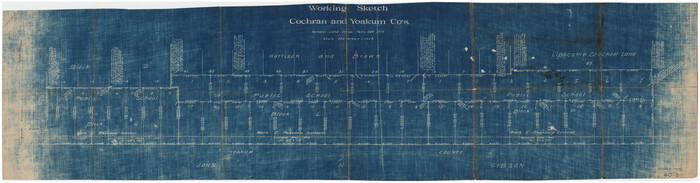 89678, Working Sketch Cochran and Yoakum Co's., Twichell Survey Records