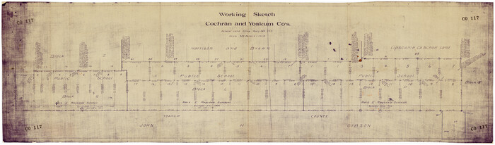 89688, Working Sketch Cochran and Yoakum Co's., Twichell Survey Records