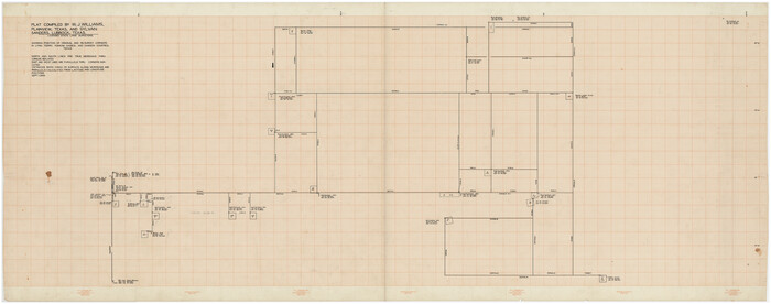 89689, Plat Compiled by W. J. Williams, Plainview, Texas, and Sylvan Sanders, Lubbock, Texas Showing Position of Original and Re-Survey Corners in Lynn, Terry, Yoakum, Gaines and Dawson Counties, Texas, Twichell Survey Records
