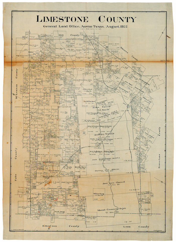 89704, Limestone County, 1922, Twichell Survey Records