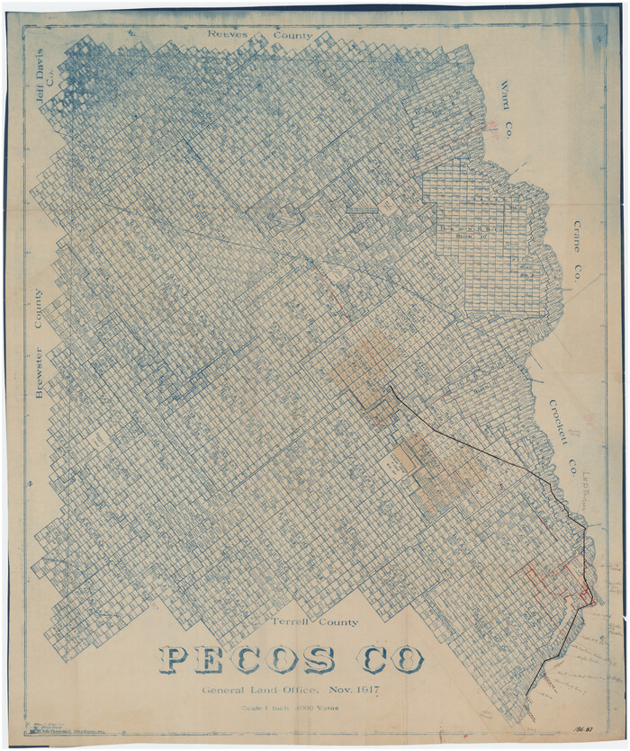 89707, Pecos County, 1917, Twichell Survey Records
