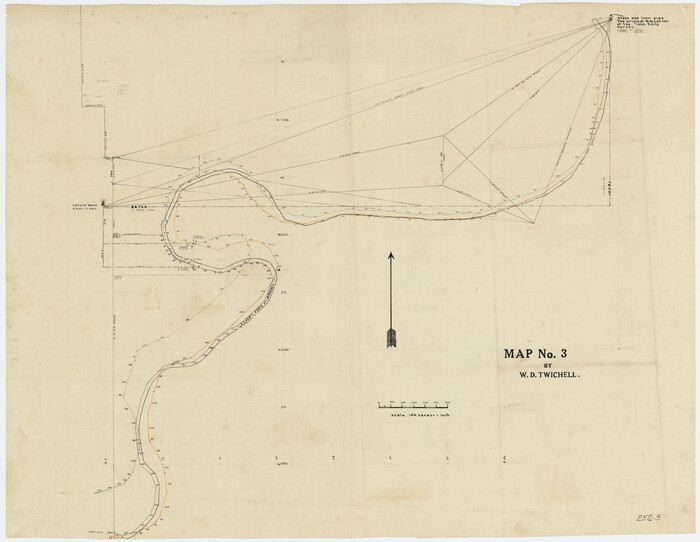 89710, Map No. 3 by W. D. Twichell, Twichell Survey Records