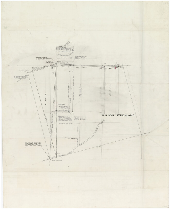 89715, [Vicinity and related to the Wilson Strickland Survey], Twichell Survey Records