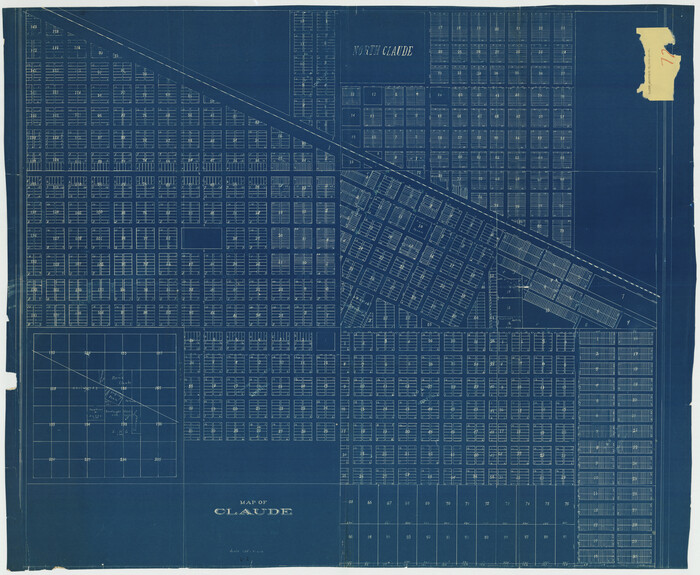 89743, Map of Claude - Claude, Armstrong Co., Twichell Survey Records