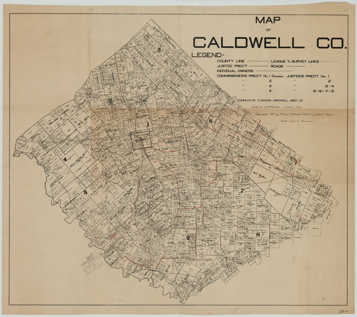 89748, Map of Caldwell Co., Twichell Survey Records
