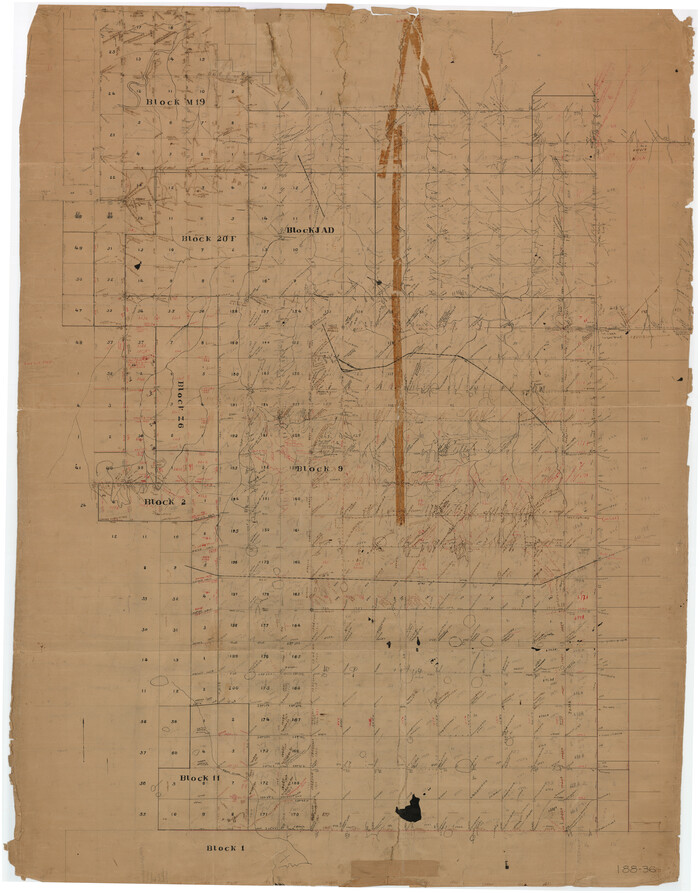89787, [Sketch showing Blocks M19, 20F, JAD, Z6, 2, 9 and 11], Twichell Survey Records