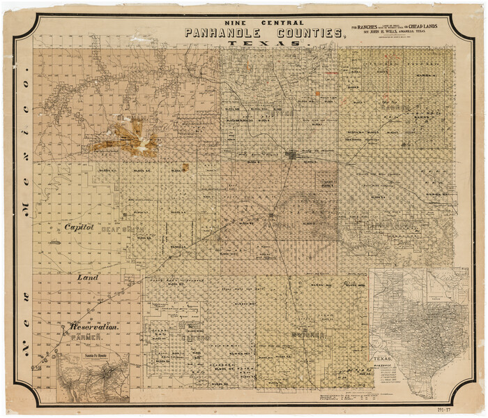 89790, Nine Central Panhandle Counties, Texas, Twichell Survey Records