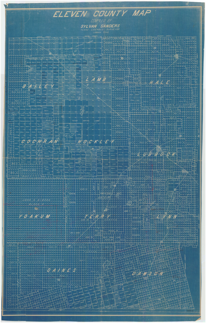 89807, Eleven County Map, Twichell Survey Records
