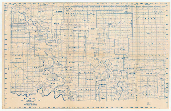 89809, North Half of Val Verde Co., Tex., Twichell Survey Records