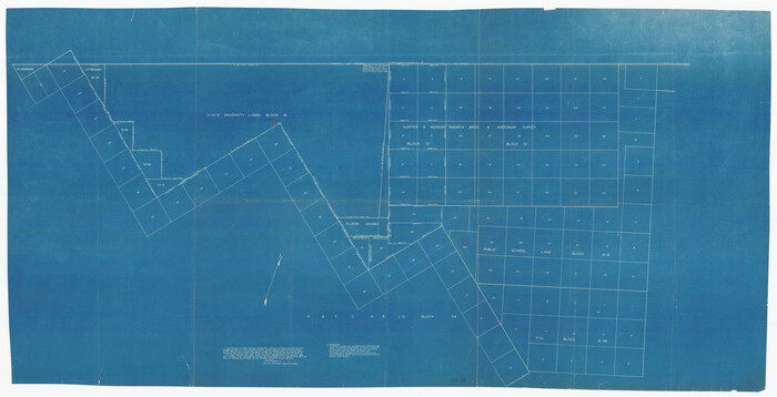 89812, [G. & M. Block O, M. B. & A. Block N, PSL Blocks B-19 and B-29 showing alleged vacancy], Twichell Survey Records