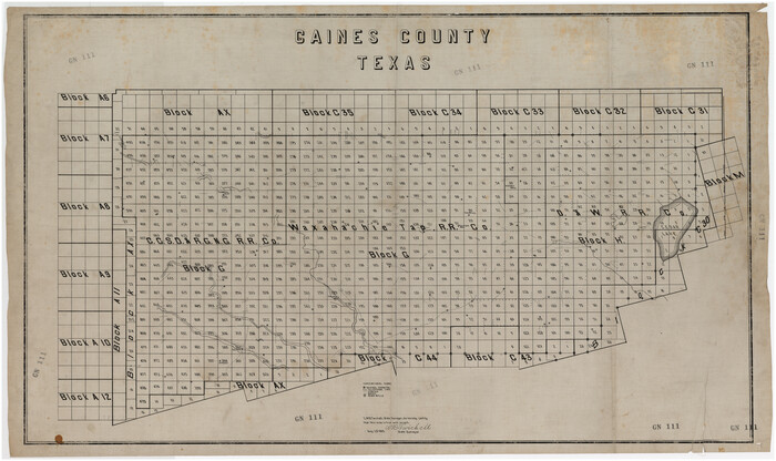 89843, Gaines County, Texas, Twichell Survey Records