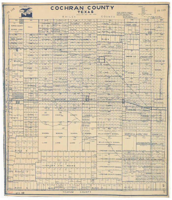 89852, Cochran County, Texas, Twichell Survey Records