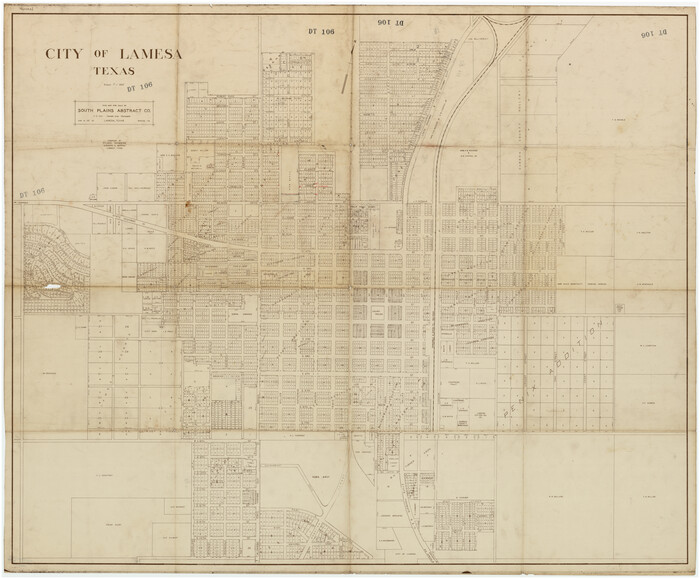 89855, City of Lamesa, Texas, Twichell Survey Records