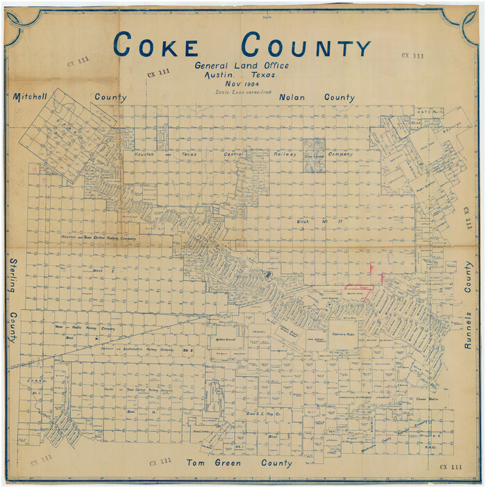 89865, Coke County, Twichell Survey Records