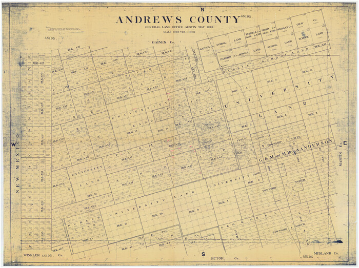 89866, Andrews County, Twichell Survey Records
