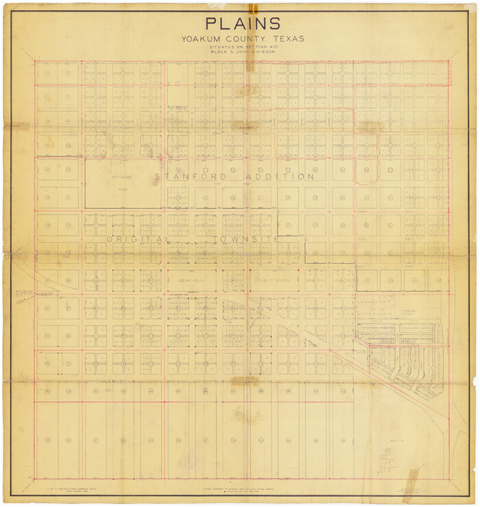 89907, Plains, Yoakum County, Texas, Twichell Survey Records