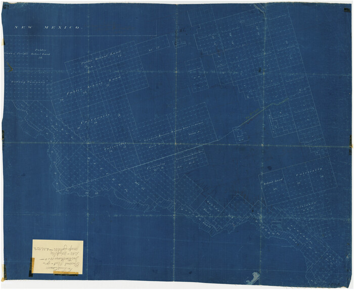89937, [Sketch showing unsurveyed land in West Texas as of 1902], Twichell Survey Records