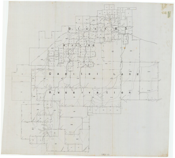 89973, [Sketch showing Blocks B5 and B6 and Capitol Land Reservation], Twichell Survey Records