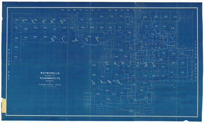 89974, W. D. Twichell's and R. S. Hunnicutt's Resurvey in Oldham County, Texas June to November, 1915, Twichell Survey Records