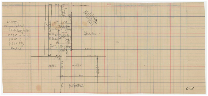 89981, [Pencil sketch of C. B., H. L. and Jno. Robertson and surrounding surveys], Twichell Survey Records